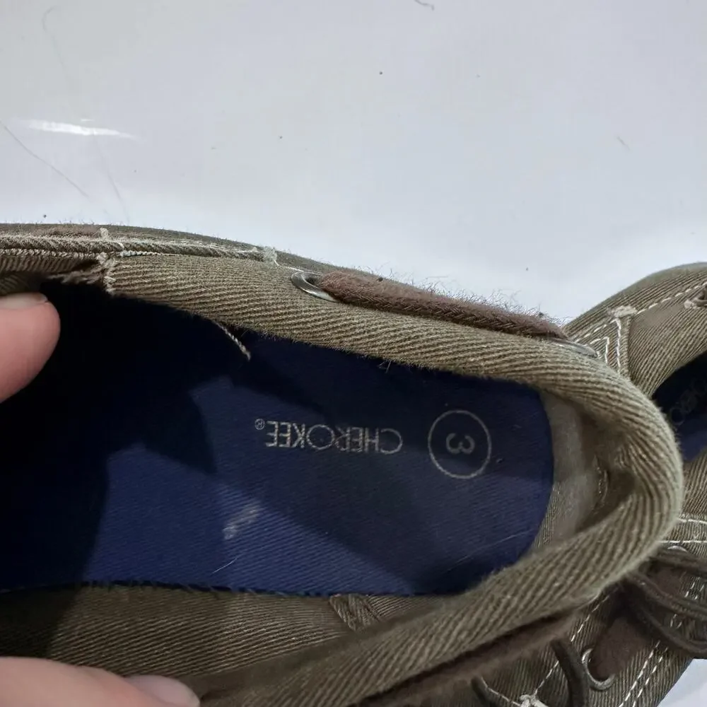 Cherokee boat shoes boys size 3